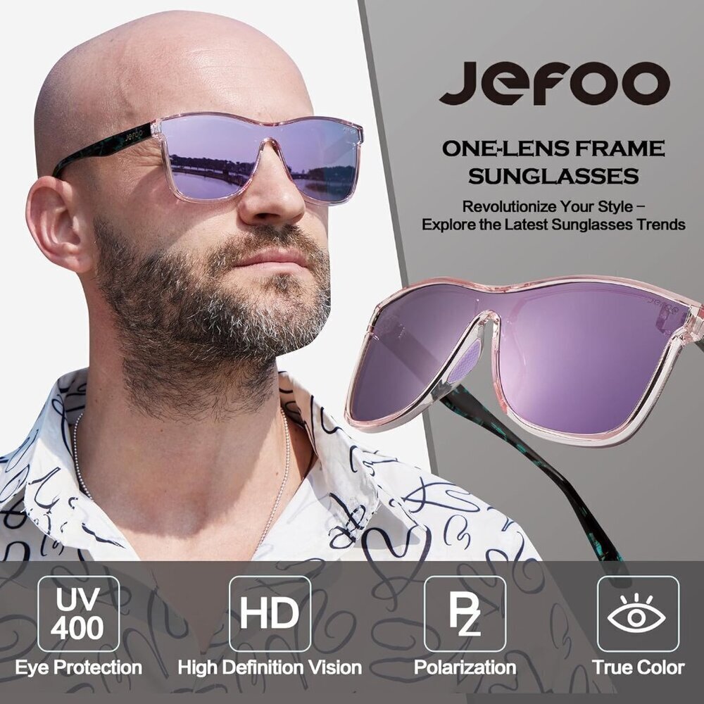 Polarized Mirrored Sunglasses Men Women UV Protection Lightweight TR90 - Picture 6 of 8